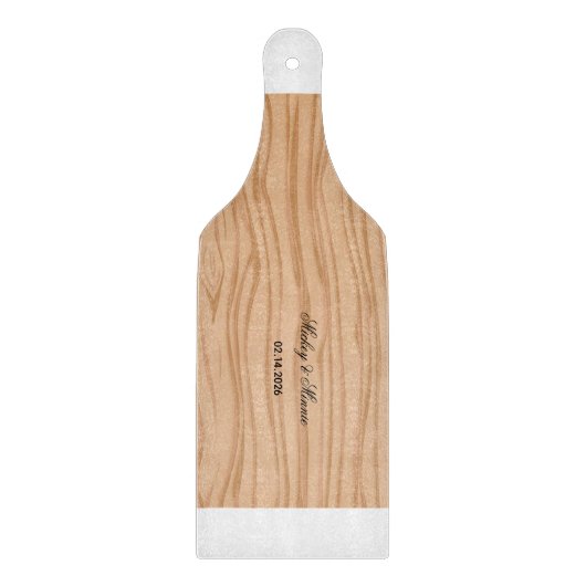 Romantic Couple Name Engraved Cutting Board カッティングボード (正面)