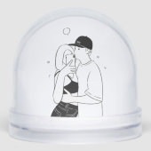 Romantic Couple Snow Globe – Love Gift for Couples (正面)