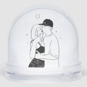 Romantic Couple Snow Globe – Love Gift for Couples (裏面)