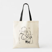 Romantic Couple Tote Bag – Cute Love Gift for Her トートバッグ (裏面)