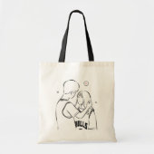 Romantic Couple Tote Bag – Cute Love Gift for Her トートバッグ (正面)