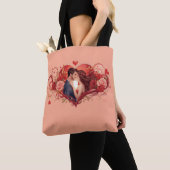 Romantic Couple Tote Bag Love Gift トートバッグ (クローズアップ)