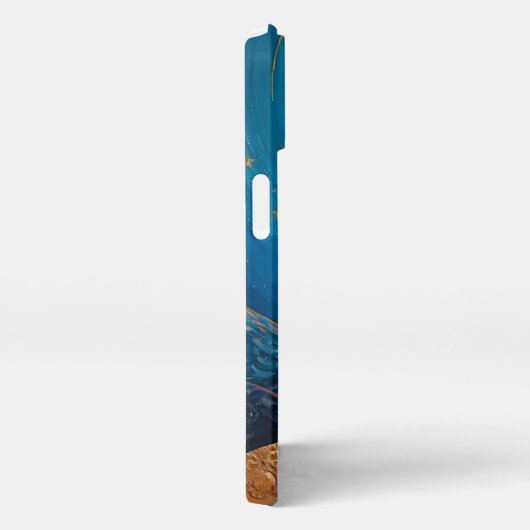 Romantic Couple Under Moonlight Aesthetic iPhone C iPhoneケース (右側面)