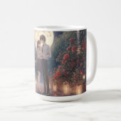 Romantic Couple Valentine's Day Mug コーヒーマグカップ (正面右)