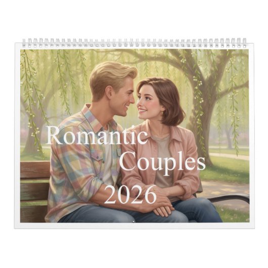 Romantic Couples 2026 Calendar 00B カレンダー (カバー)