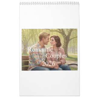 Romantic Couples Calendar 2026 01B カレンダー