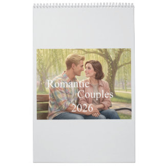 Romantic Couples Calendar 2026 02B カレンダー