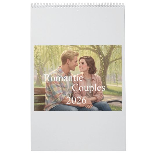 Romantic Couples Calendar 2026 02B カレンダー (カバー)