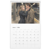 Romantic Couples Calendar 2026 02B カレンダー (3月 2026)