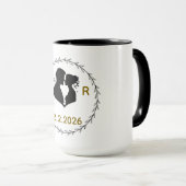 Romantic Couples Mug | His & Hers Love Coffee Cup マグカップ (正面右)