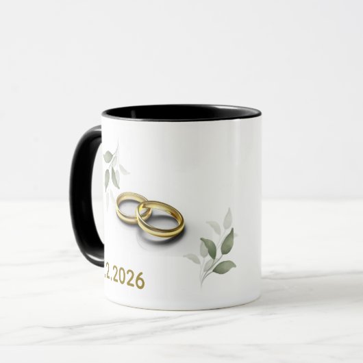 Romantic Couples Mug | His & Hers Love Coffee Cup マグカップ (正面左)