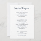 Romantic Cowgirl Pink Flowers Bachelorette Weekend 招待状 (裏面)