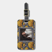 Romantic Custom Carnation Sparkle Mountain Wedding ラゲッジタグ (正面縦)