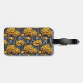 Romantic Custom Carnation Sparkle Mountain Wedding ラゲッジタグ (裏面横)