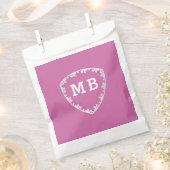 Romantic Custom initials monogram anniversary  フェイバーバッグ (クリップ留めされた状態)