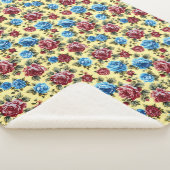 Romantic Cute Elegant Botanical Nature Pattern シェルパブランケット (3/4)