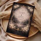 Romantic Dark Baroque Wedding 招待状