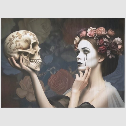 Romantic Dark Decoupage 薄葉紙 (正面)