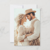 Romantic Dark Red  セーブザデート (裏面)