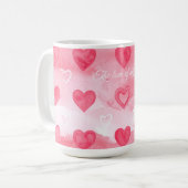 ROMANTIC Definition Mug – Heartfelt Gift for Loved コーヒーマグカップ (正面左)