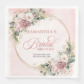 Romantic dusty pink boho floral bridal shower (正面)
