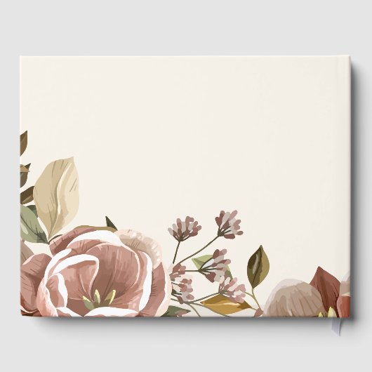 Romantic Dusty Rose Wedding ゲストブック (裏面)