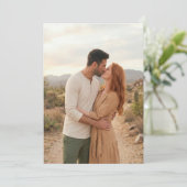 Romantic Earthy Desert Photo 招待状 (スタンド正面)