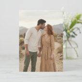 Romantic Earthy Natural Photo 招待状 (スタンド正面)