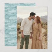 Romantic Earthy Natural Photo 招待状 (正面/裏面)