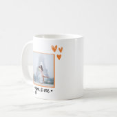 Romantic Eiffel Tower Paris Photo Template Anniver コーヒーマグカップ (正面左)