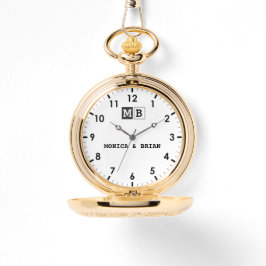 Romantic Elegant Classic style monogram  腕時計