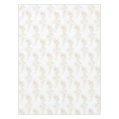 Romantic Elegant Pastel Pink Floral Pattern Spring テーブルクロス (正面)