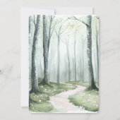 Romantic Enchanted Forest Birthday 招待状 (裏面)