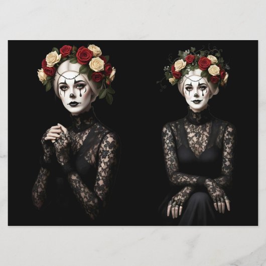 Romantic Ephemera Sheet  カード (裏面)