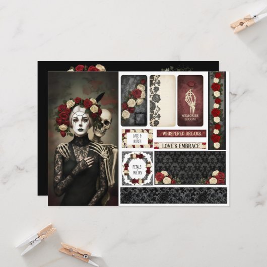 Romantic Ephemera Sheet  カード (正面/裏面インサイチュ)