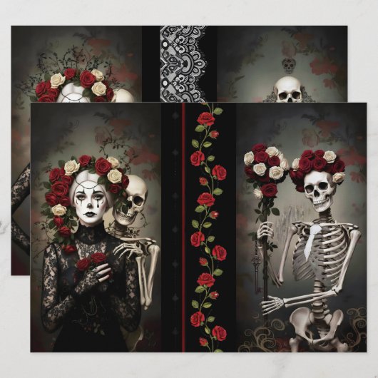 Romantic Ephemera Sheet  カード (正面/裏面)