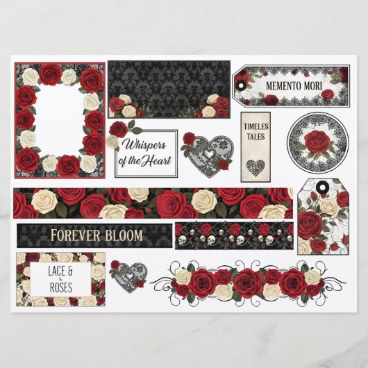 Romantic Ephemera Sheet  カード (裏面)