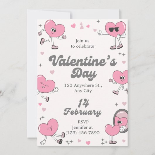 ​Romantic Every Day is Valentine's Custom Greeting シーズンカード (正面)