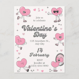Romantic Every Day is Valentine's Custom Greeting シーズンポストカード