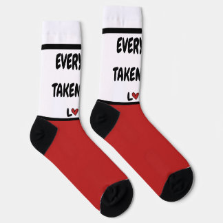 Romantic Every Step Taken With Love Red Hearts Cre ソックス