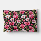 Romantic Exquisite Colorful Botanical Pink アクセサリーポーチ (裏面)