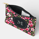 Romantic Exquisite Colorful Botanical Pink アクセサリーポーチ (見開き)