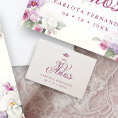 Romantic Exquisite Mis XV Spanish Calligraphy ラバースタンプ