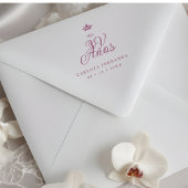 Romantic Exquisite Mis XV Spanish Calligraphy ラバースタンプ