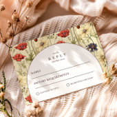 Romantic Fall Floral Wedding 出欠カード