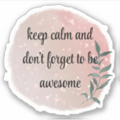 Romantic Field Flowers Lovers シール (正面)