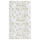 Romantic Field purple Flowers スモールペーパーバッグ (裏面)