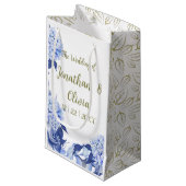 Romantic Field purple Flowers スモールペーパーバッグ (正面アングル)