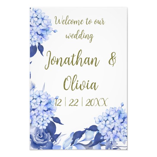 Romantic Field purple Flowers フォトプリント (正面)