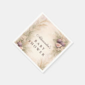 Romantic Fig Orchard Baby Shower スタンダードカクテルナプキン (角)